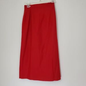 Vintage Savannah 100% Pure Wool Red Skirt, Size 0